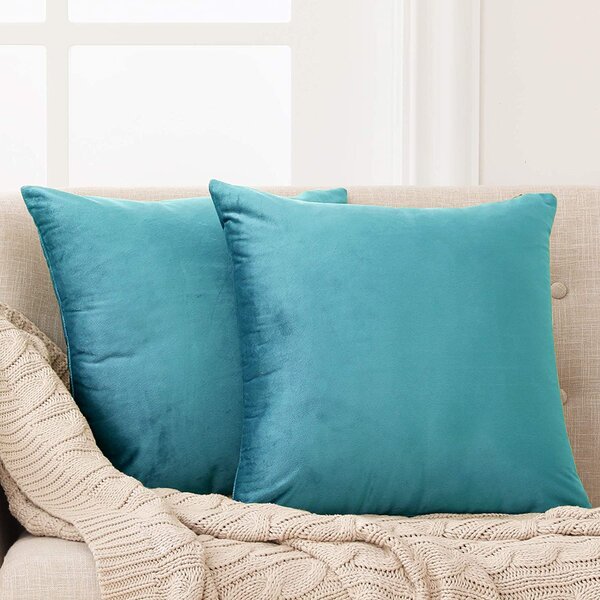 Aqua coloured outlet cushions